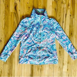 LILLY PULITZER TRACK FULL ZIP JACKET WOMEN SZ SMALL EXCELLENT